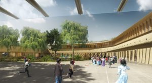 Vue du futur groupe scolaire
