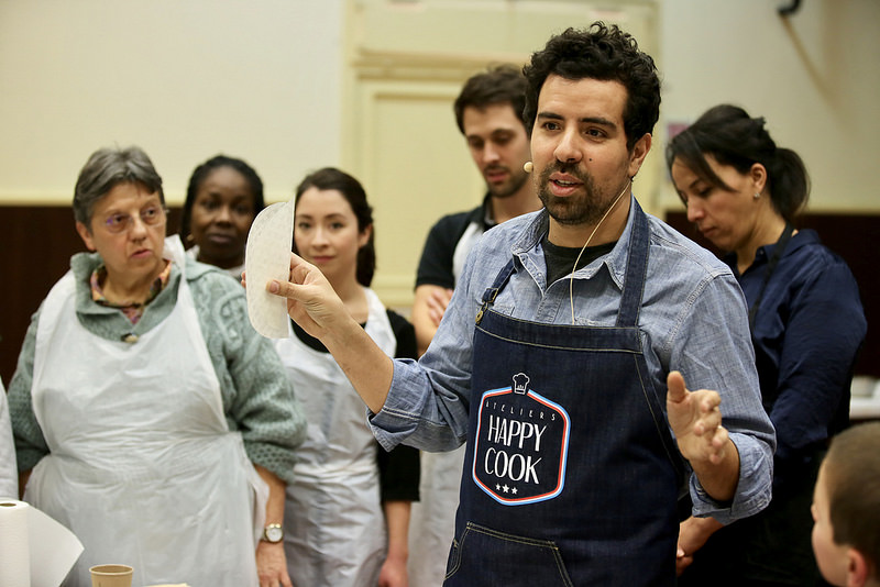Abdel Alaoui lors d'un atelier culinaire Happy Cook © CD78 / N.Duprey