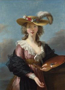 Autoportrait au chapeau de paille (après 1782) © Wikimédia