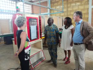 Visite des équipements du lycée technique d'Aného