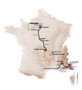 Paris Nice 2018 parcours