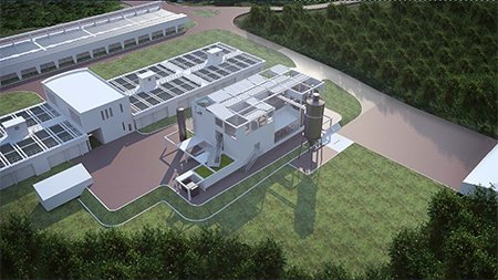 Maquette de l’usine Flins/Aubergenville © GPSEO