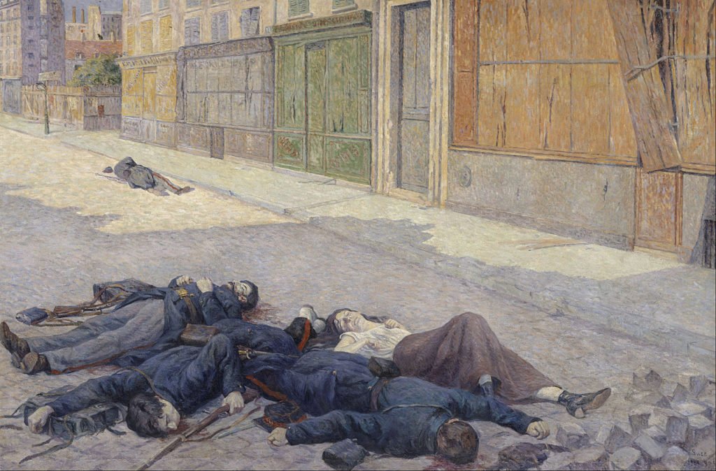 Maximilien Luce, "Une rue de Paris en mai ", 1871 - Musée d'Orsay
