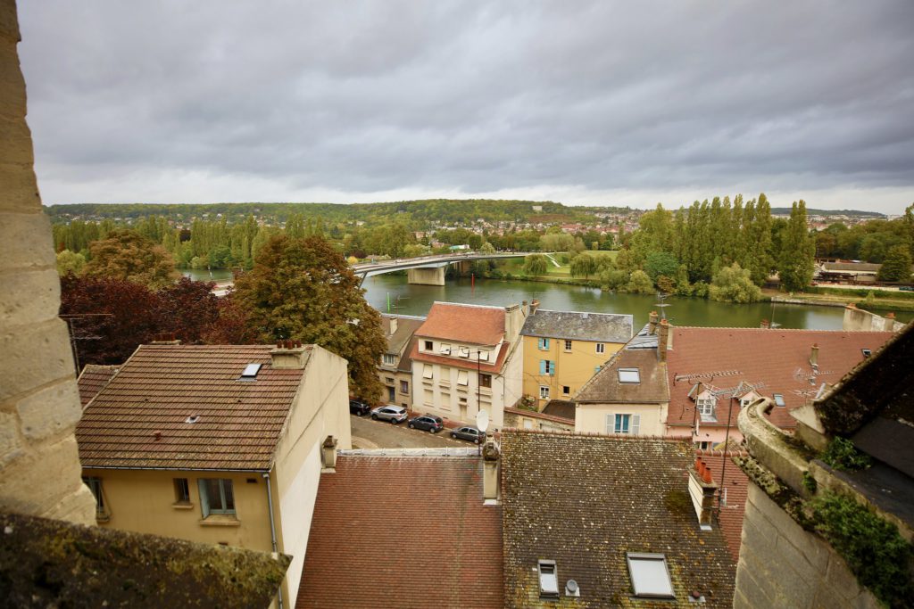 Vue sur la Seine depuis Mantes-la-Jolie