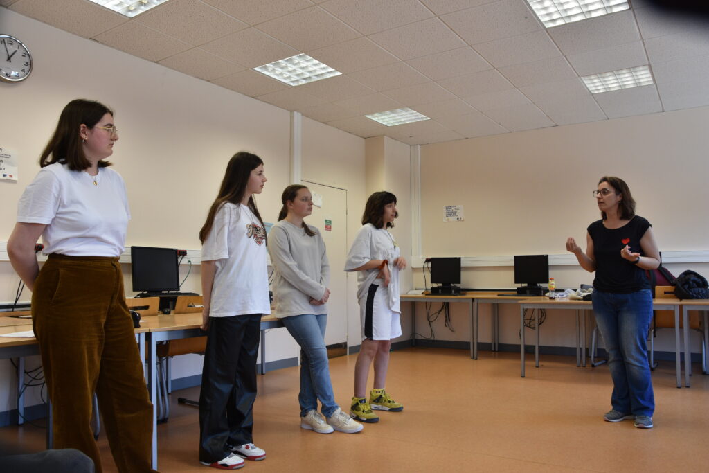 Atelier concours d'éloquence au collège Pierre de Nolhac à Versailles. Photo : SG/CD78