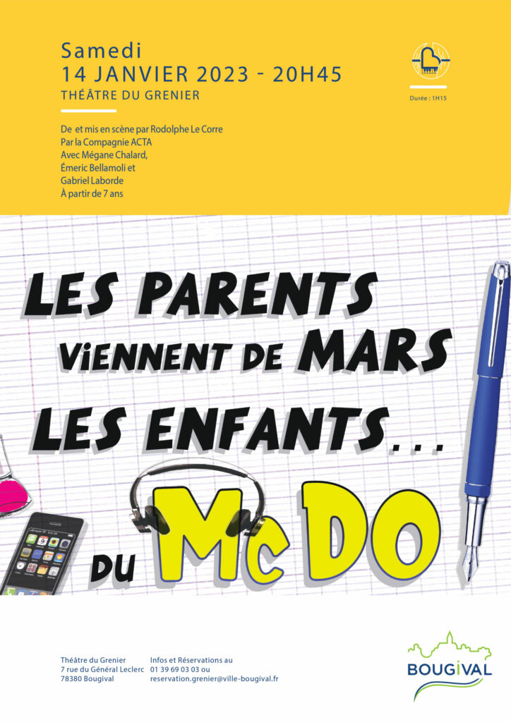 Les parents viennent de Mars, les enfants du Mc Do… Chez Papa