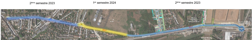 Plan de phasage travaux RD7