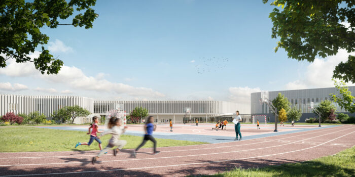 Perspective des futures installations sportives © Archi Graphi