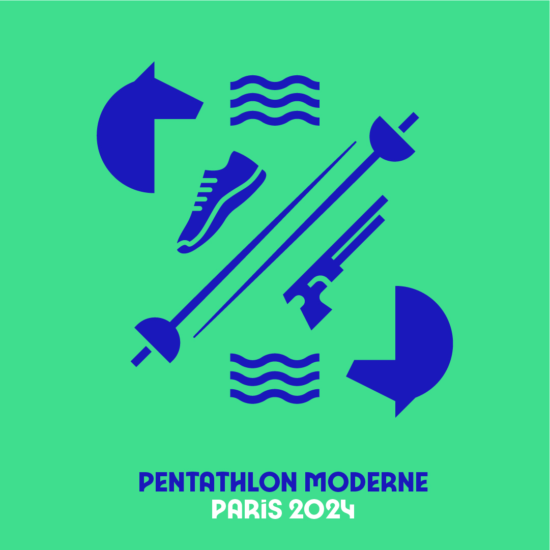 Paris 2024 Visuels Pictogrammes Pentathlon Moderne 1 1 