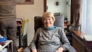 Annick Watrin, 93 ans, habitante de Mantes-la-Ville portera la flamme olympique. ©Sandrine Gayet/CD78