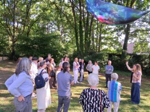 Sandrine Elberg était présente à la maison Jean Monnet pour présenter ses photos et participer à la table ronde sur le réchauffement climatique. ©CD78