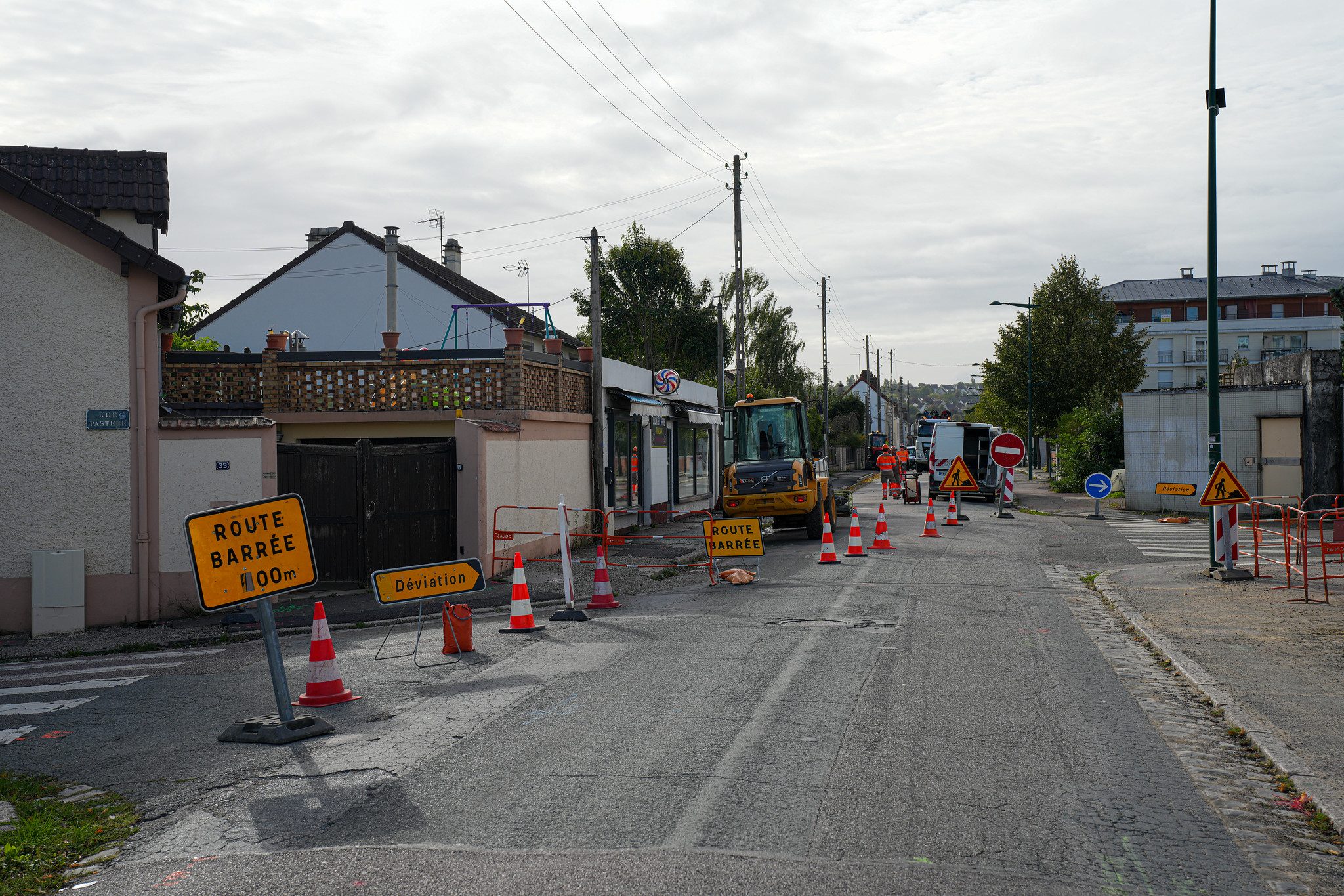 7 000 véhicules passent chaque jour sur l’avenue Jean-Jaurès dont la fin des travaux est prévue en mars 2026. ©CD78