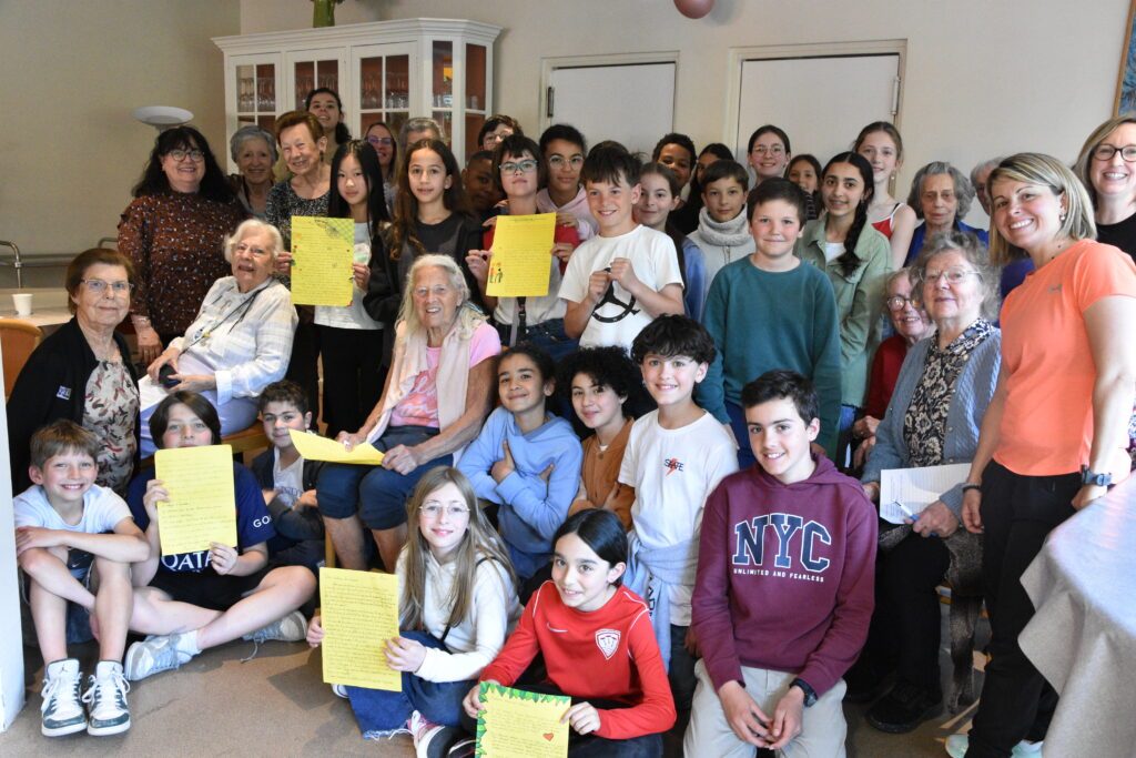 Les élèves ont fait preuve d’un engagement total lors du projet Lettre à nos Aînés. ©CD78