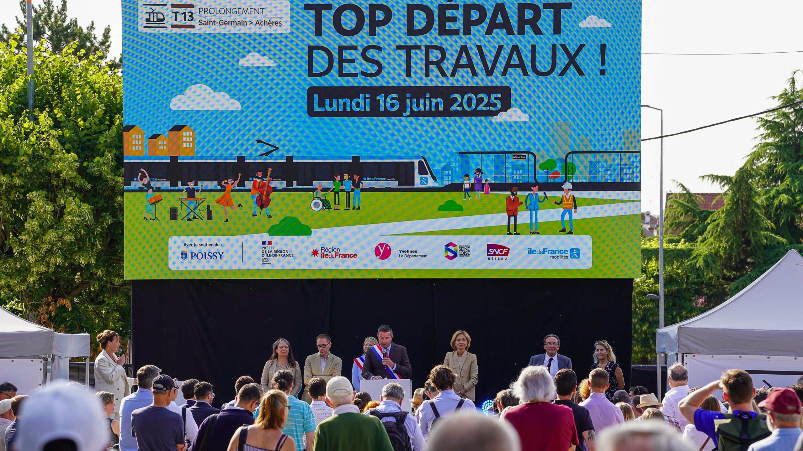 Les chantiers en cours à Poissy feront de cette ville l’un des pôles attractifs les plus importants en Île-de-France. ©CD78