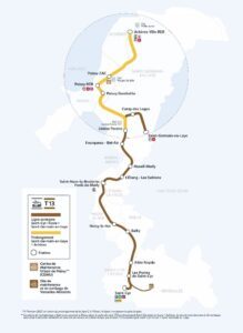 Tracé du Tram 13. ©IDFM