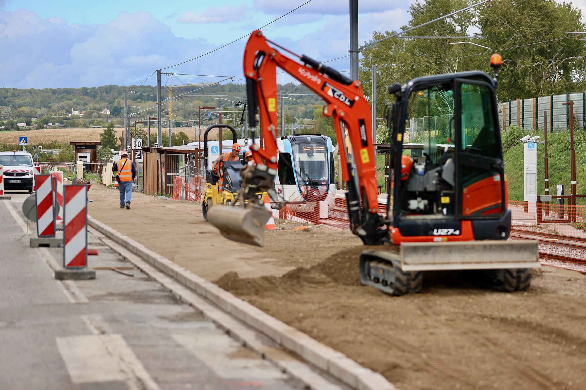 Les travaux sur le secteur Yvelines rural - Méré. ©CD78