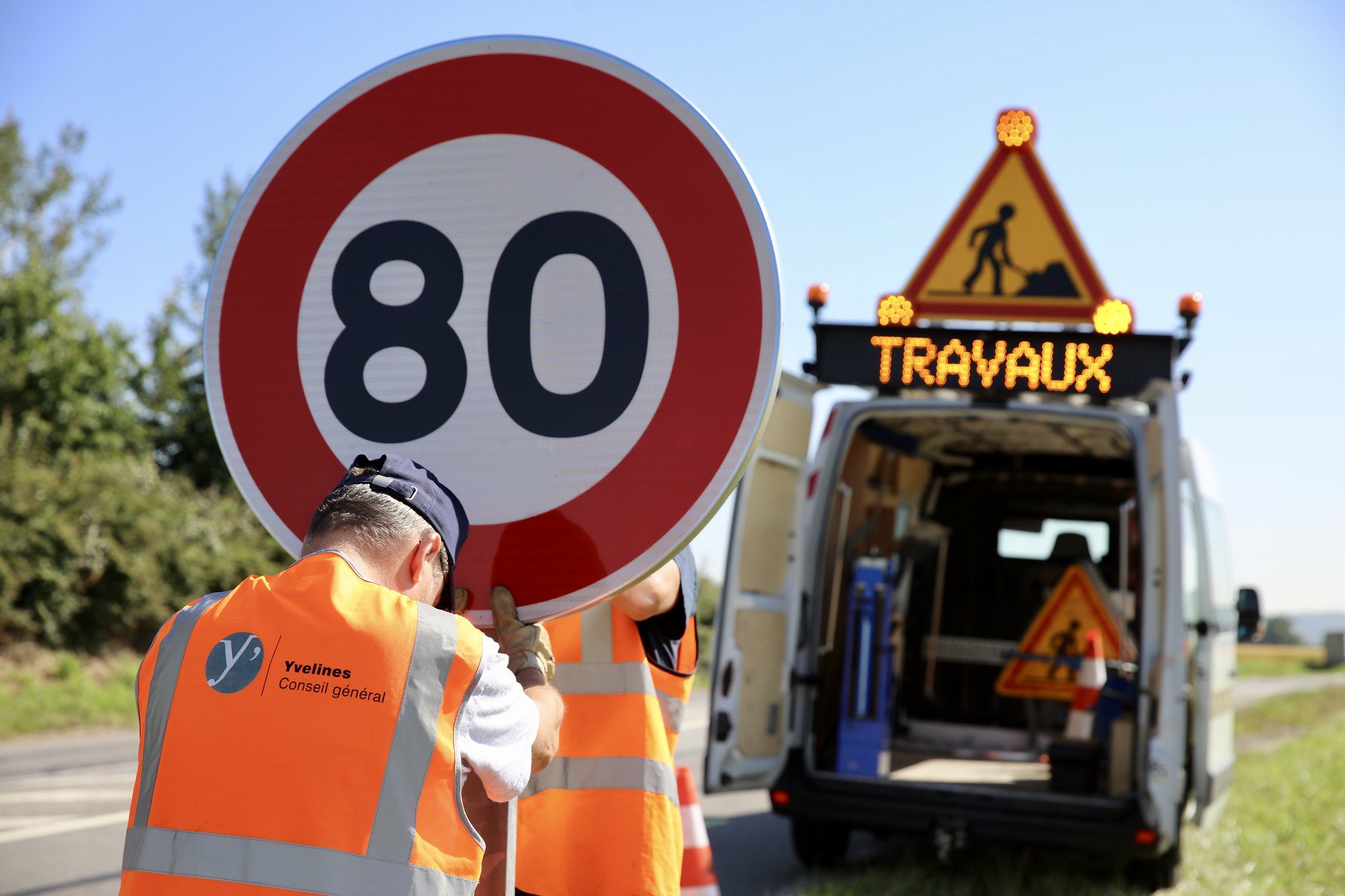 Les travaux sur le secteur Yvelines rural - Rambouillet. ©CD78