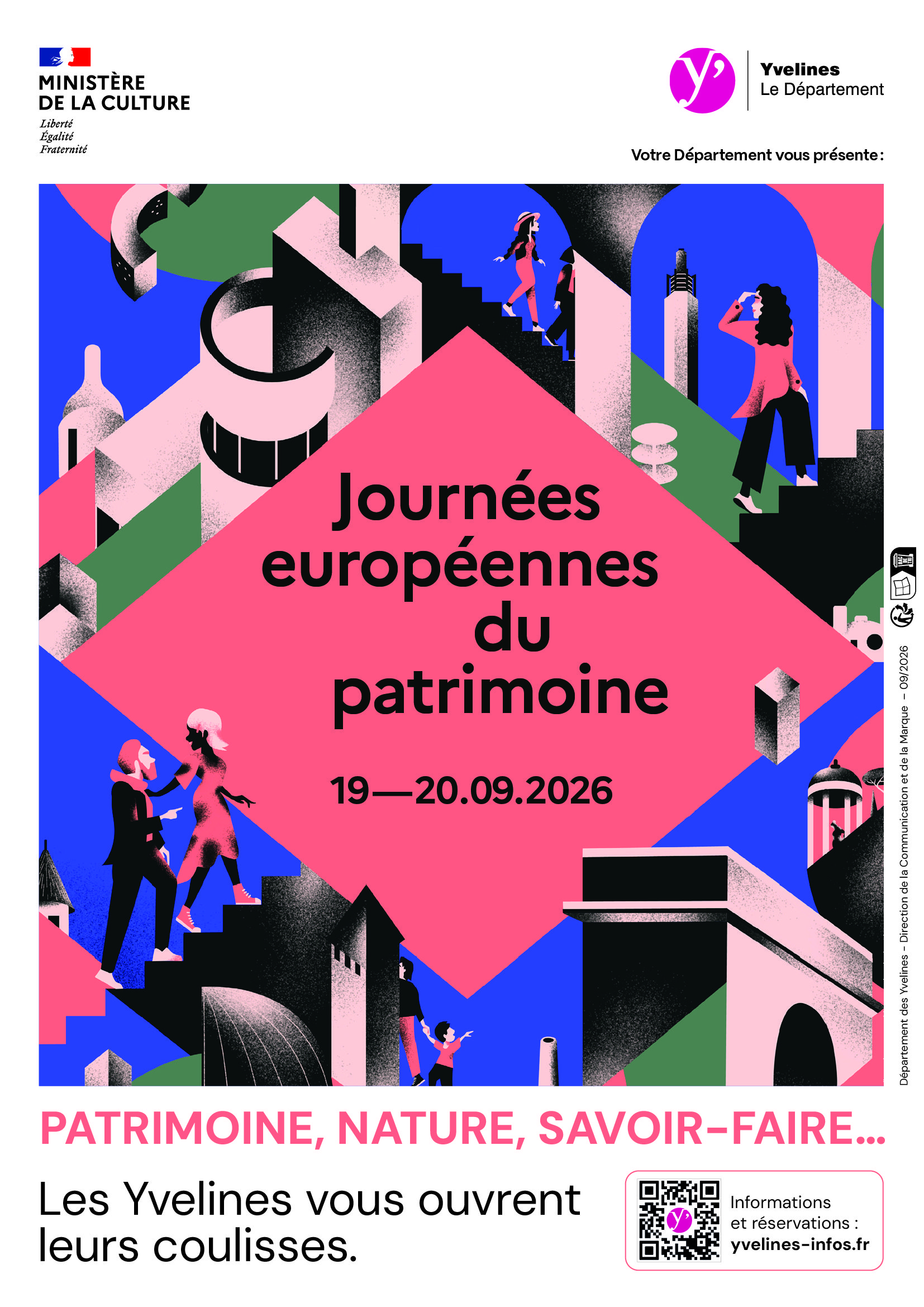 Affiche des JEP 2026 du Département des Yvelines. ©CD78