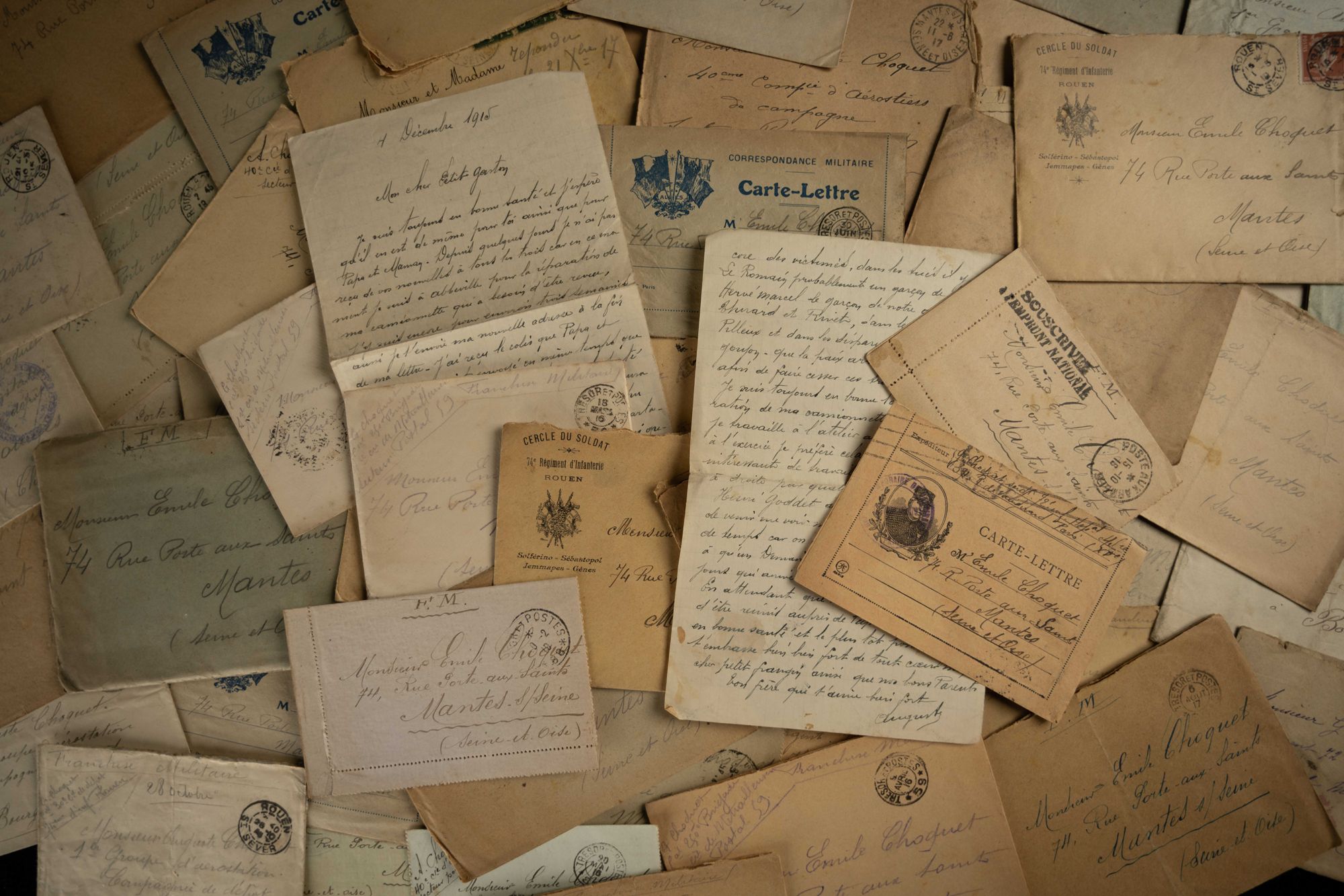 La découverte de nouvelles lettres en 2024 porte à 1 000 le nombre d’éléments composant la correspondance des frères Choquet. ©Archives départementales des Yvelines