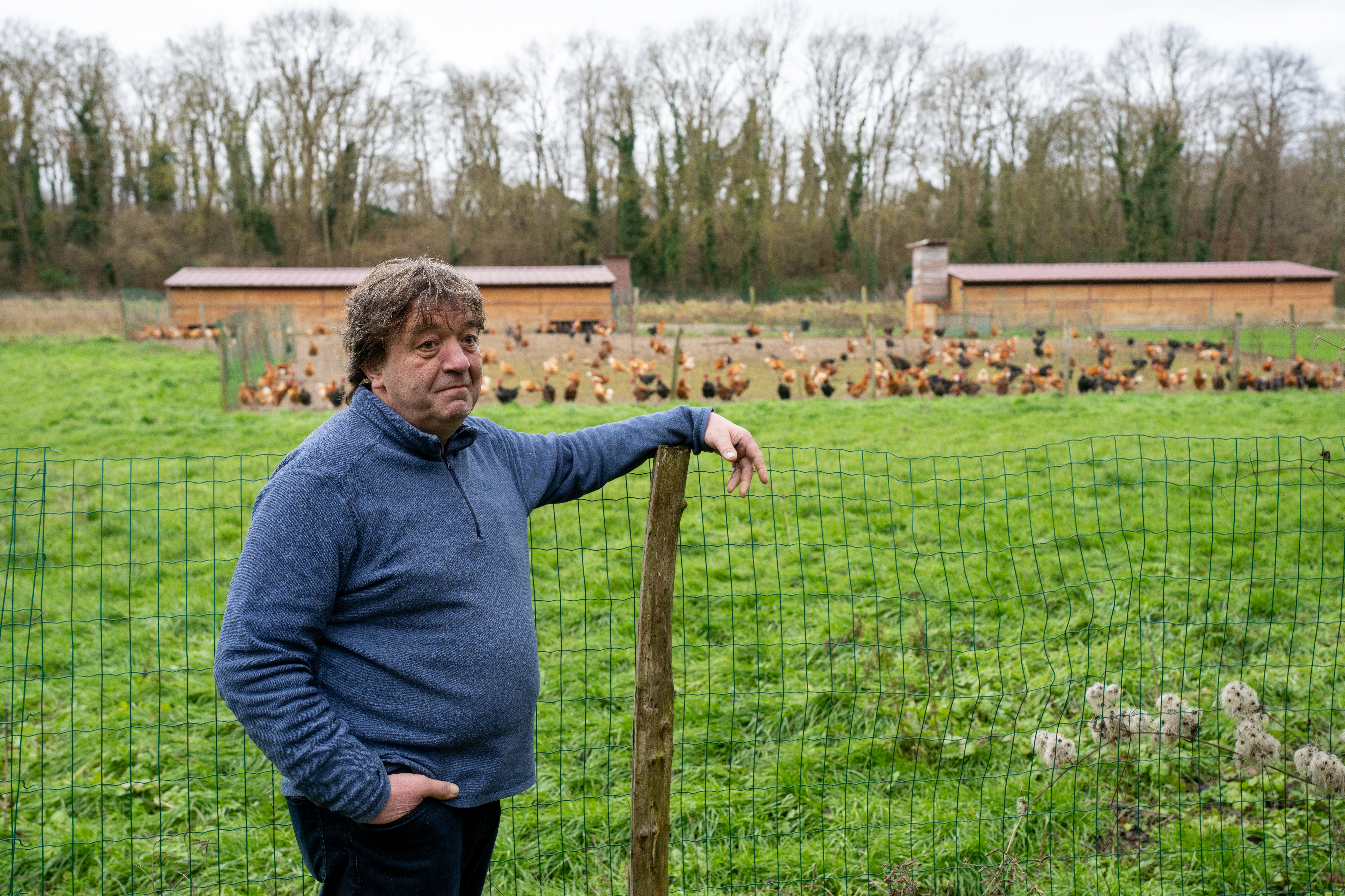 Franck Emery, propriétaire de la Ferme du Moulin du Haubert, nous a accueilli sur son exploitation. ©CD78