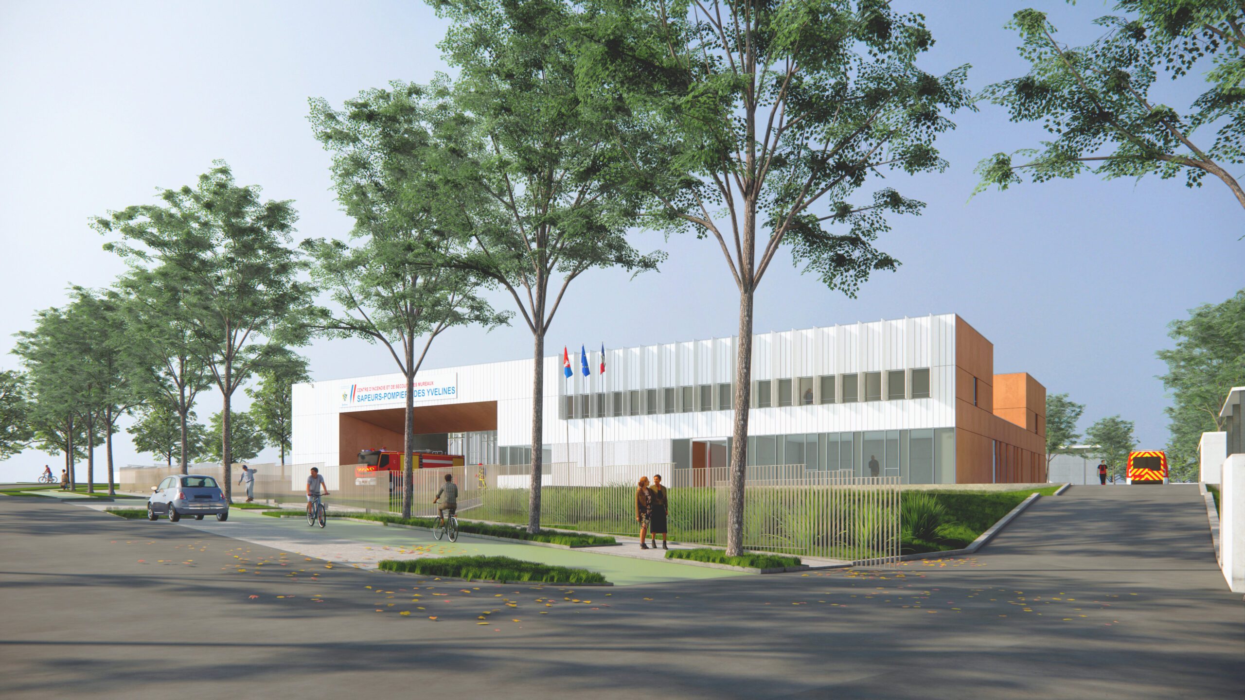 La livraison du centre de secours des Mureaux est prévue pour la fin de l’année 2027. ©Agence AMELLER-DUBOIS